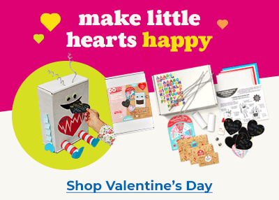 Shop Valentine’s Day activities and gifts for kids.